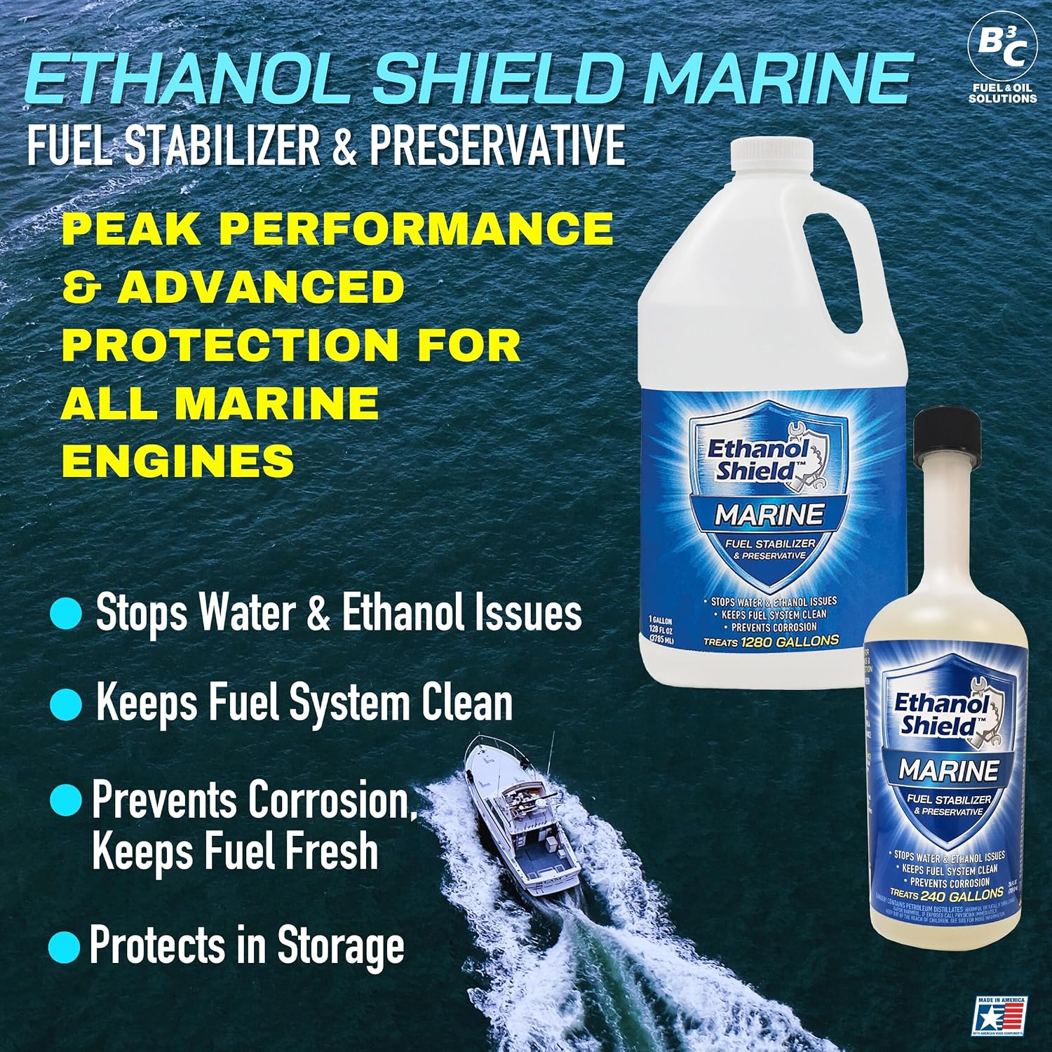 Ethanol Shield Marine Fuel Stabilizer & Preservative, 1 Gallon — view 3